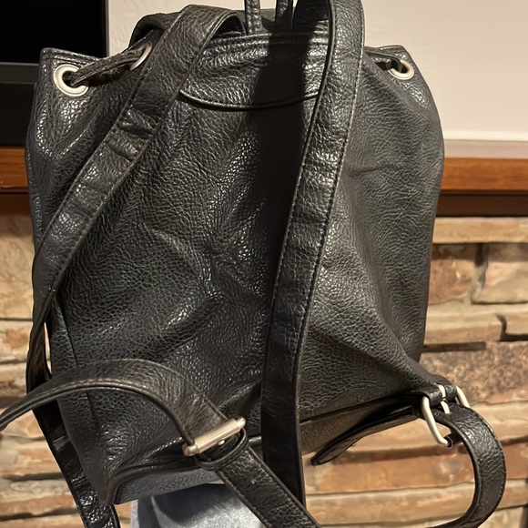 Guess Y2K Black Faux Leather Mini Backpack - Picture 6 of 10
